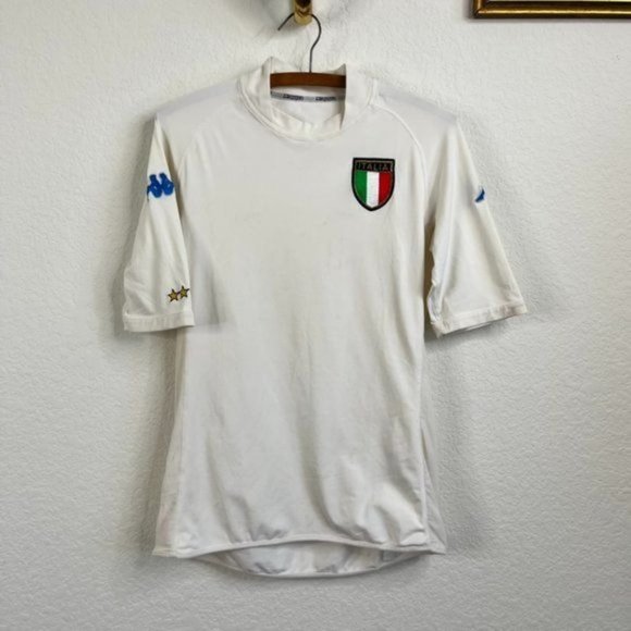 Kappa Italy Team 2002 World Cup Soccer Jersey Away Gara - Picture 1 of 6